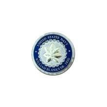 Custom logo challenge coin making machine metal badge manufacturers China